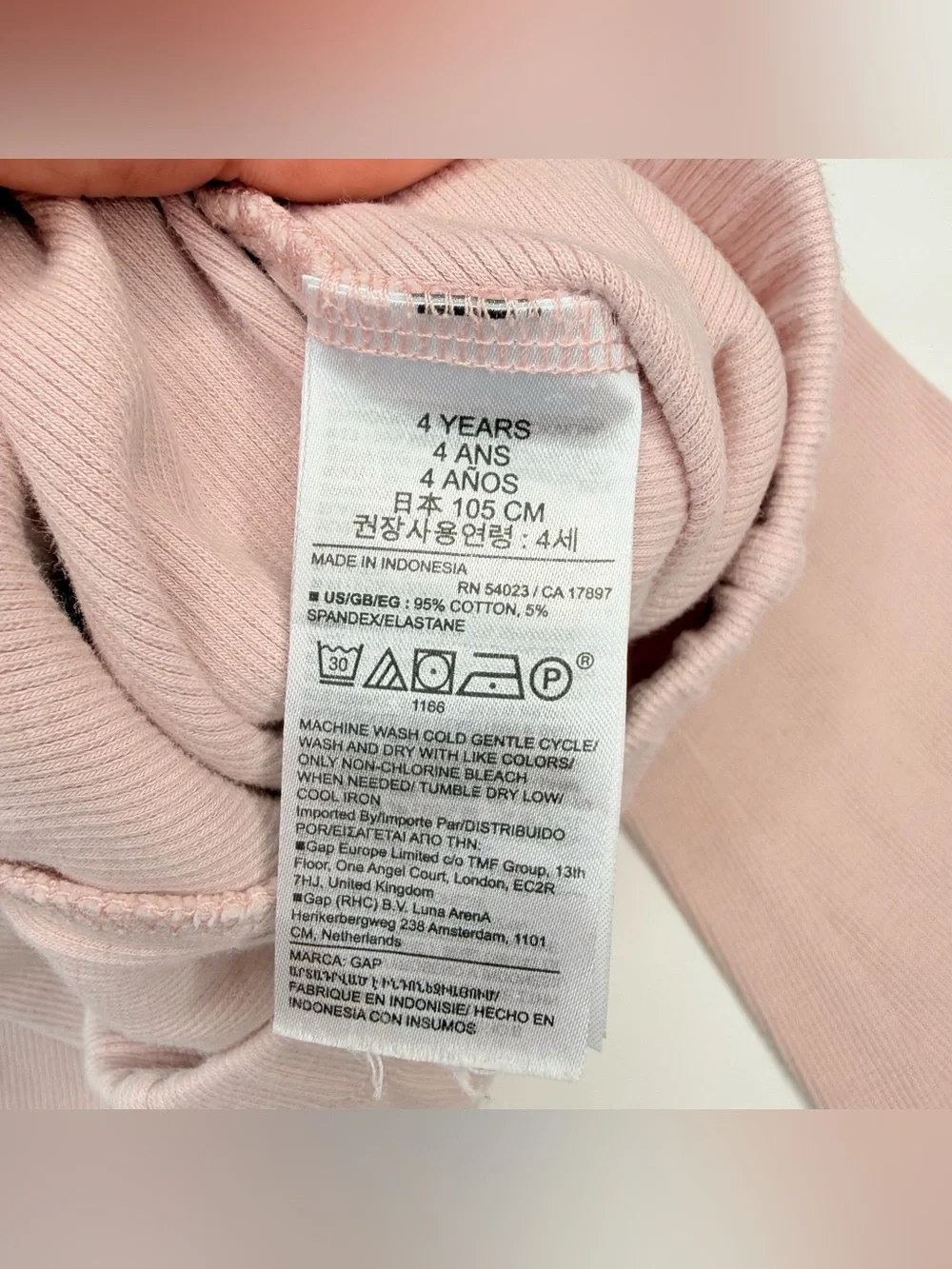 Baby Gap Girls Leggings Size 4T Lot Of 3 Flare Blue Pink Black Ribbed